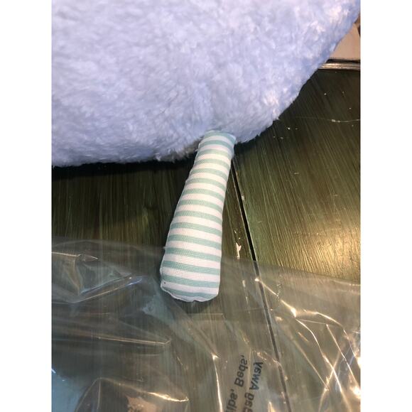 Pillowfort NWT Large Stuffed Unicorn Pillow Plush Gold Horn Green Striped Legs - Picture 3 of 4